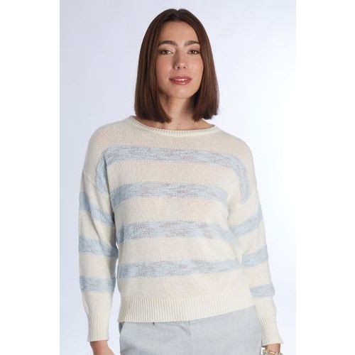 Comme Ca  Ecru / Licht blauw