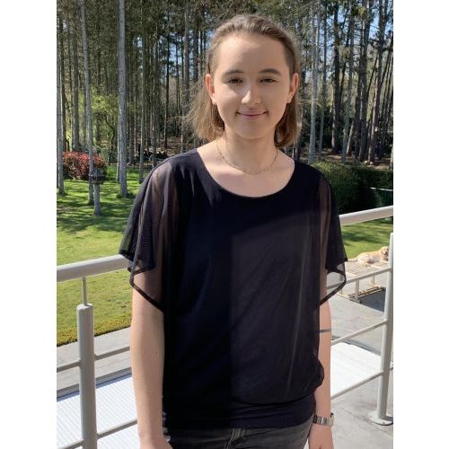 Di Classe  Bruin / Roos dames (DI CLASSE  SHIRT - MARTINE MARINE) - Di Classe (Sluis)