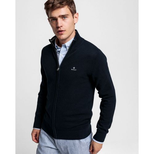 Gant  Bruin / Roos heren (GANT CARDIGAN - 8030524  BLUE) - Di Classe (Sluis)