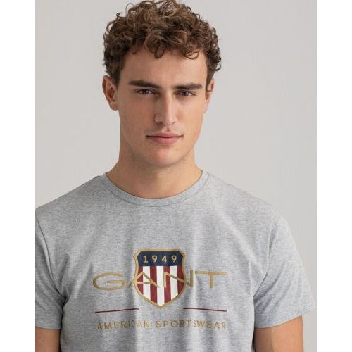 Gant  Grijs heren (GANT T-SHIRT - 2003099 93) - Di Classe (Sluis)