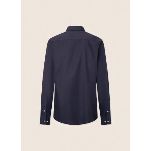 Hackett  Bruin / Roos heren (HACKETT HEMD - HM309157 navy) - Di Classe (Sluis)