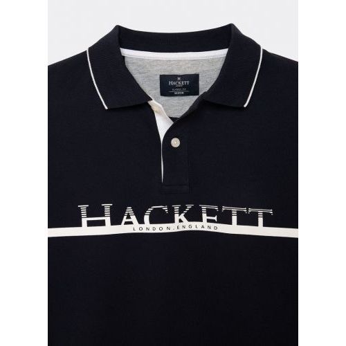 Hackett  Bruin / Roos heren (HACKETT POLO - HM 562827  NAVY) - Di Classe (Sluis)
