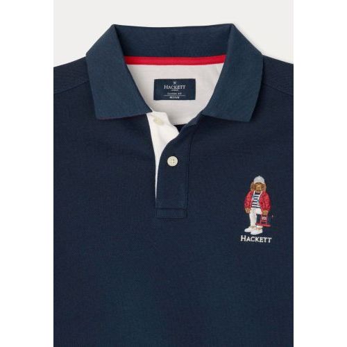 Hackett  Bruin / Roos heren (HACKETT POLO - HM562972 5RS) - Di Classe (Sluis)