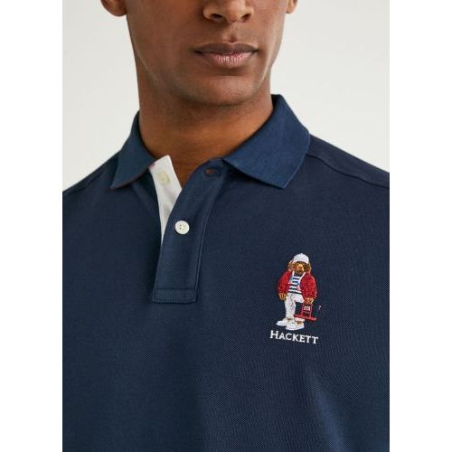 Hackett  Bruin / Roos heren (HACKETT POLO - HM562972 5RS) - Di Classe (Sluis)