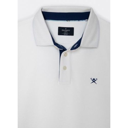 Hackett  Wit heren (HACKETT POLO - HM 562829  WHITE) - Di Classe (Sluis)