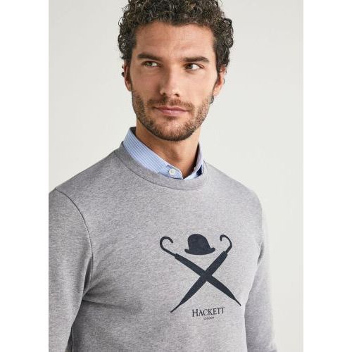 Hackett  Grijs heren (HACKETT SWEATER - HM580985 913) - Di Classe (Sluis)