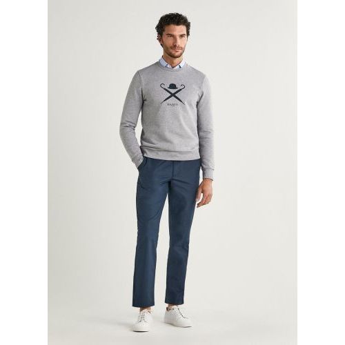 Hackett  Grijs heren (HACKETT SWEATER - HM580985 913) - Di Classe (Sluis)