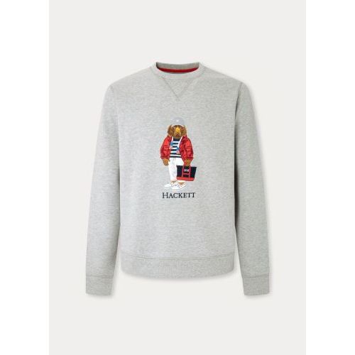 Hackett  Grijs heren (HACKETT SWEATER - HM580997 913 GREY) - Di Classe (Sluis)