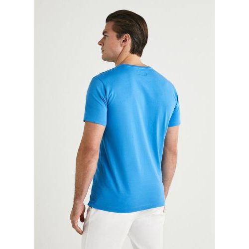 Hackett  Blauw heren (HACKETT T-SHIRT - HM500296 541) - Di Classe (Sluis)