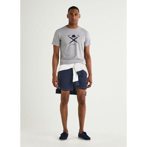 Hackett  Grijs heren (HACKETT T-SHIRT - HM500627 913) - Di Classe (Sluis)