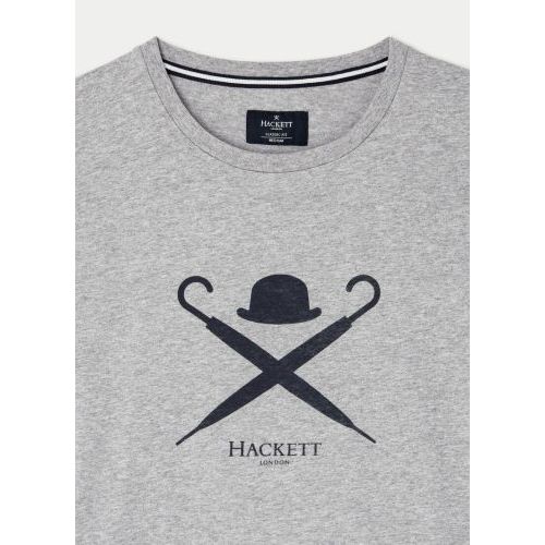 Hackett  Grijs heren (HACKETT T-SHIRT - HM500627 913) - Di Classe (Sluis)