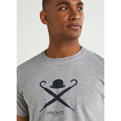 Hackett  Grijs heren (HACKETT T-SHIRT - HM500627 913) - Di Classe (Sluis)