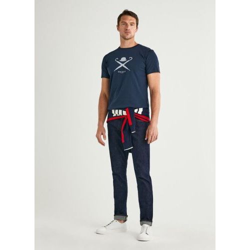 Hackett  Bruin / Roos heren (HACKETT T-SHIRT - HM500627 5EZDK) - Di Classe (Sluis)