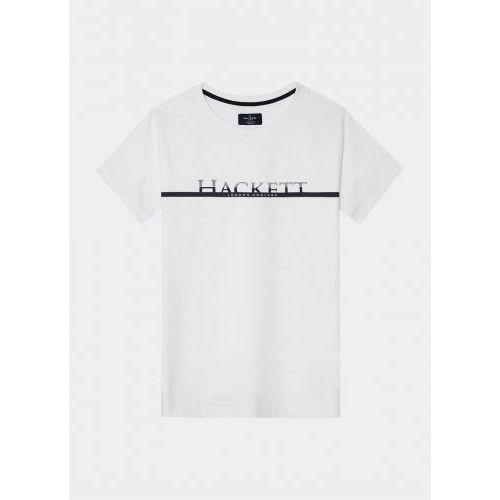 Hackett  Wit heren (HACKETT  T.SHIRT - HM 500542  WHITE) - Di Classe (Sluis)