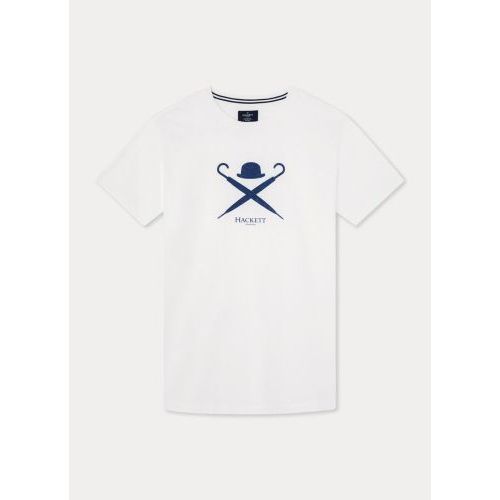 Hackett  Wit heren (HACKETT T-SHIRT - HM500627 800) - Di Classe (Sluis)