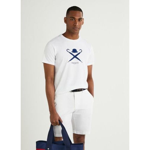 Hackett  Wit heren (HACKETT T-SHIRT - HM500627 800) - Di Classe (Sluis)