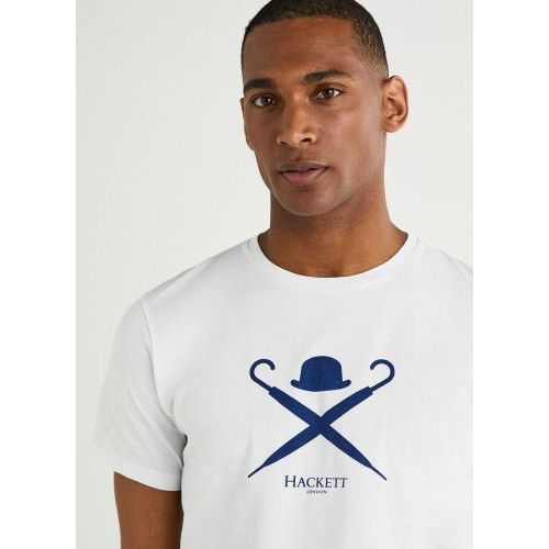 Hackett  Wit heren (HACKETT T-SHIRT - HM500627 800) - Di Classe (Sluis)