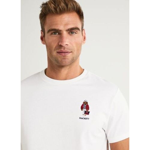 Hackett  Wit heren (HACKETT T.SHIRT - HM500638 8GN) - Di Classe (Sluis)