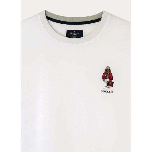 Hackett  Wit heren (HACKETT T.SHIRT - HM500638 8GN) - Di Classe (Sluis)