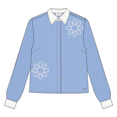 HV Polo  Licht blauw-Wit