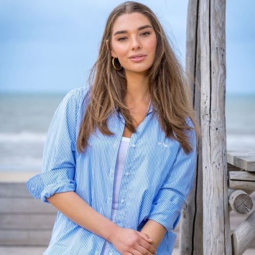 HV Polo  Blauw / Wit