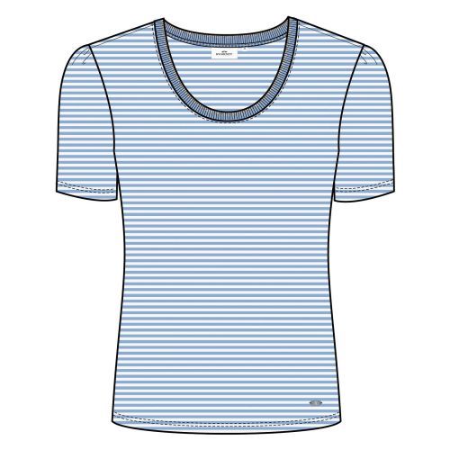 HV Polo  Licht blauw-Wit