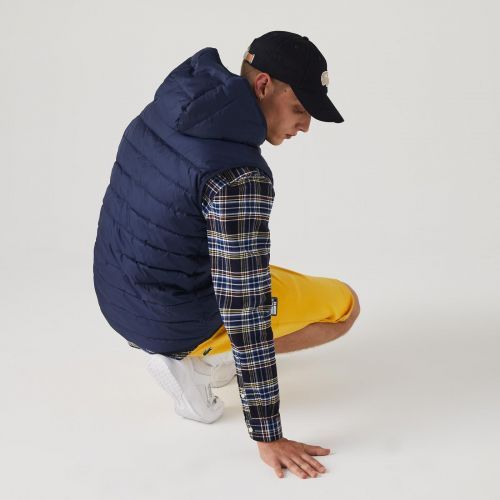 Lacoste  Bruin / Roos heren (LACOSTE  BODYWARMER - BH 1552  MARINE) - Di Classe (Sluis)