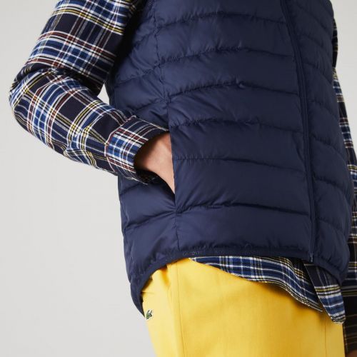 Lacoste  Bruin / Roos heren (LACOSTE  BODYWARMER - BH 1552  MARINE) - Di Classe (Sluis)
