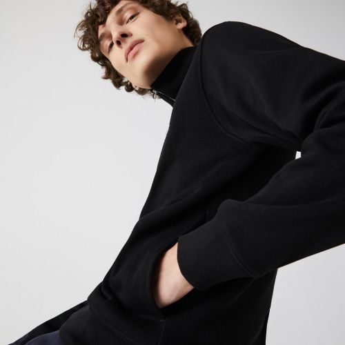 Lacoste  Zwart / Cobalt heren (LACOSTE  PULL - SH 1927  NOIR) - Di Classe (Sluis)