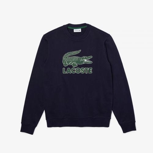 Lacoste  Bruin / Roos heren (LACOSTE  SWEATER - SH0065  NAVY) - Di Classe (Sluis)