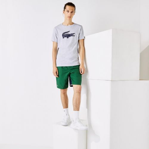 Lacoste  Grijs heren (LACOSTE  T.SHIRT - TH2042 GRIJS/ NAVY) - Di Classe (Sluis)