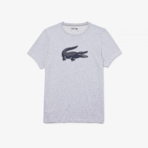 Lacoste  Grijs heren (LACOSTE  T.SHIRT - TH2042 GRIJS/ NAVY) - Di Classe (Sluis)