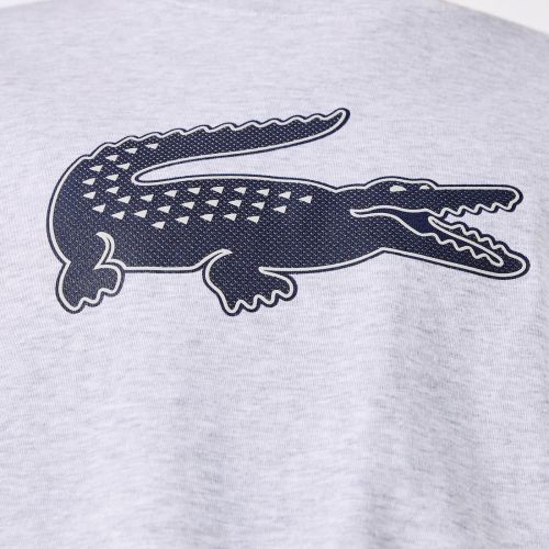 Lacoste  Grijs heren (LACOSTE  T.SHIRT - TH2042 GRIJS/ NAVY) - Di Classe (Sluis)