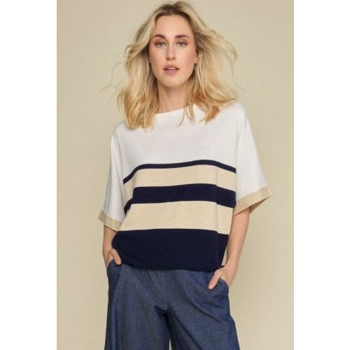 Marie Mero  Ecru / Beige / Navy