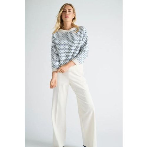 Marie Mero  Ecru / Blauw