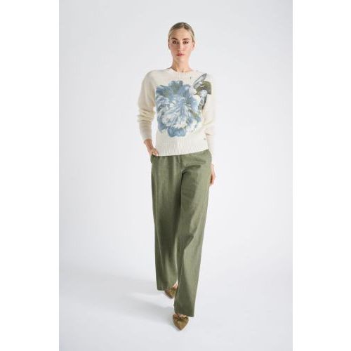 Marie Mero  Ecru / Blauw