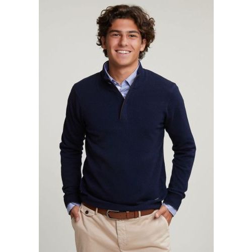 River Woods  Navy heren (RIVER WOODS PULL - D9916 - NY) - Di Classe (Sluis)