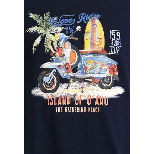 River Woods  Bruin / Roos heren (RIVER WOODS T.SHIRT - RM21S - C5000 NY) - Di Classe (Sluis)