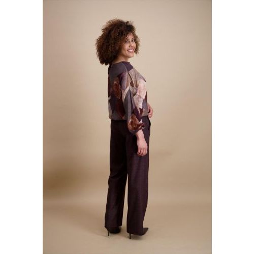 Signe Nature  Bordeaux dames (SIGNE NATURE BLOUSE - 840402 14) - Di Classe (Sluis)