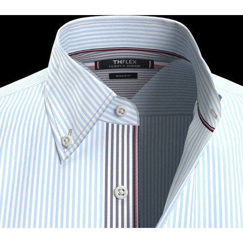 Tommy Hilfiger  Licht blauw heren (TOMMY HILFIGER  HEMD - FLEX OXFORD  0A4) - Di Classe (Sluis)