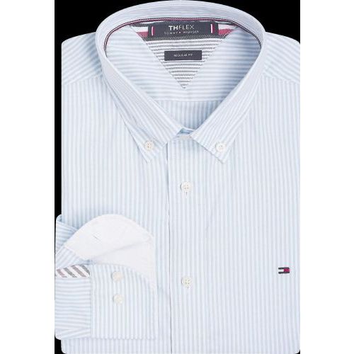 Tommy Hilfiger  Licht blauw heren (TOMMY HILFIGER  HEMD - FLEX OXFORD  0A4) - Di Classe (Sluis)