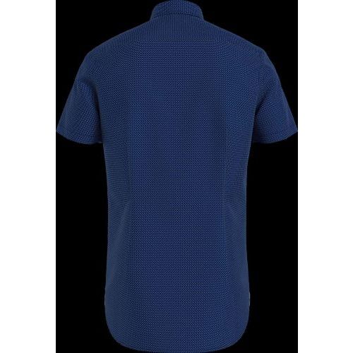 Tommy Hilfiger  Bruin / Roos heren (TOMMY HILFIGER HEMD - MW0MW25106 0GZ) - Di Classe (Sluis)