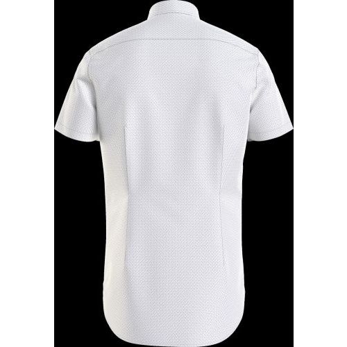 Tommy Hilfiger  Navy/White heren (TOMMY HILFIGER HEMD - MW0MW25106 0K4) - Di Classe (Sluis)