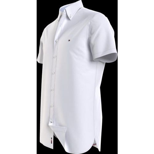 Tommy Hilfiger  Wit heren (TOMMY HILFIGER HEMD - MW0MW 17618 YBR) - Di Classe (Sluis)