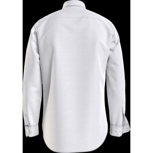 Tommy Hilfiger  Wit heren (TOMMY HILFIGER HEMD - MW0MW28316 YBR) - Di Classe (Sluis)