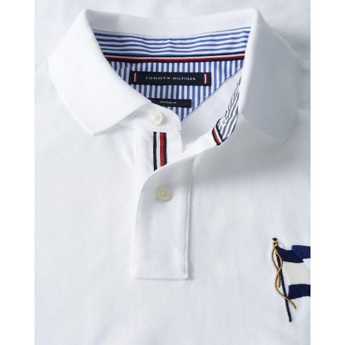 Tommy Hilfiger  Wit heren (TOMMY HILFIGER POLO - MW0MW 177784 YBR) - Di Classe (Sluis)