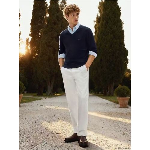 Tommy Hilfiger  Navy heren (TOMMY HILFIGER PULL - MW0MW42249 DW5) - Di Classe (Sluis)