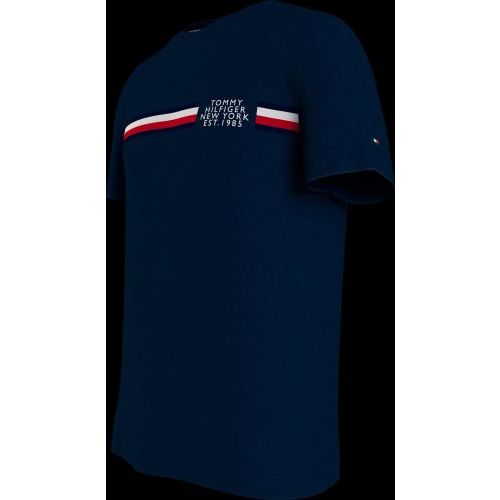 Tommy Hilfiger  Bruin / Roos heren (TOMMY HILFIGER T.SHIRT - MW0MW 16592 DW5) - Di Classe (Sluis)