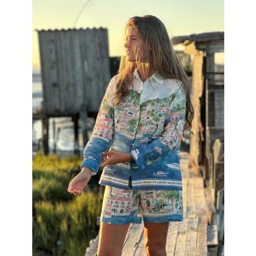 Vilagallo  Multi dames (VILAGALLO SHIRT - 33553 MULTI) - Di Classe (Sluis)