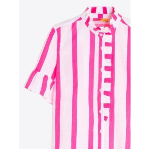 Vilagallo  Wit/Roos dames (VILAGALLO SHIRT - 33498 WIT FLUO) - Di Classe (Sluis)